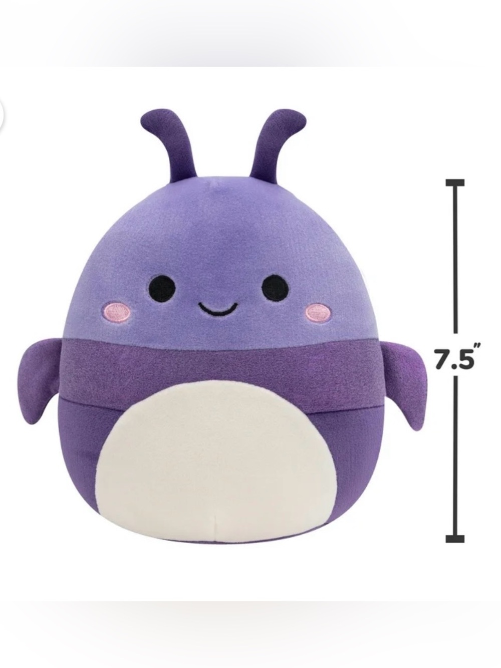 Squishmallows Original 7.5 inch Axel the Purple Beetle - like new